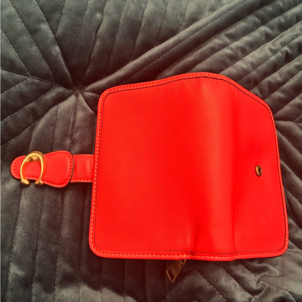 Coach Tabby Wallet Red Orange - Picture 6 of 6